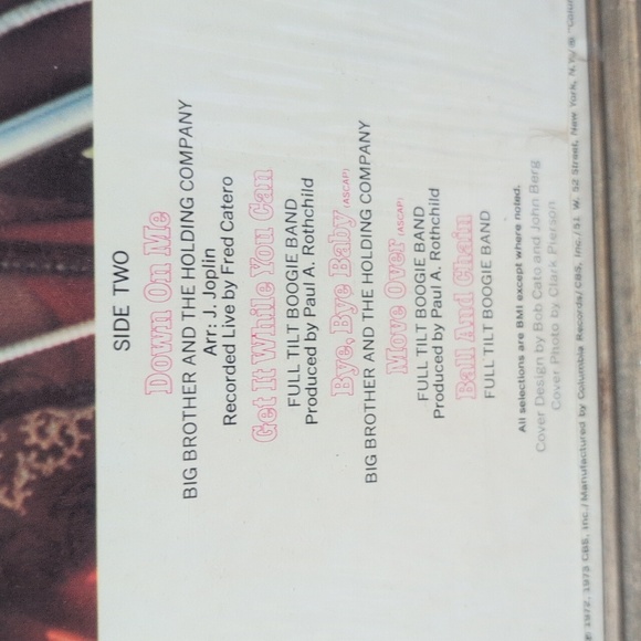 Janis Joplin Vintage Vinyl Record - Picture 4 of 6